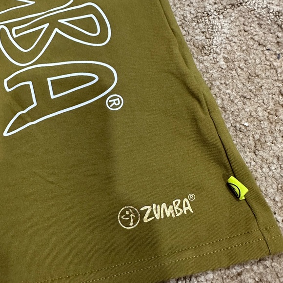 ZUMBA Olive Green Tank Top. - Picture 3 of 6